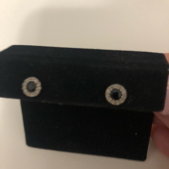 Sapphire studs unisex - Picture 2 of 6